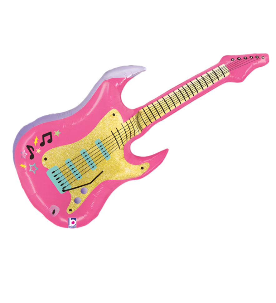Betallic 39" Pink Electric Guitar Foil Balloon